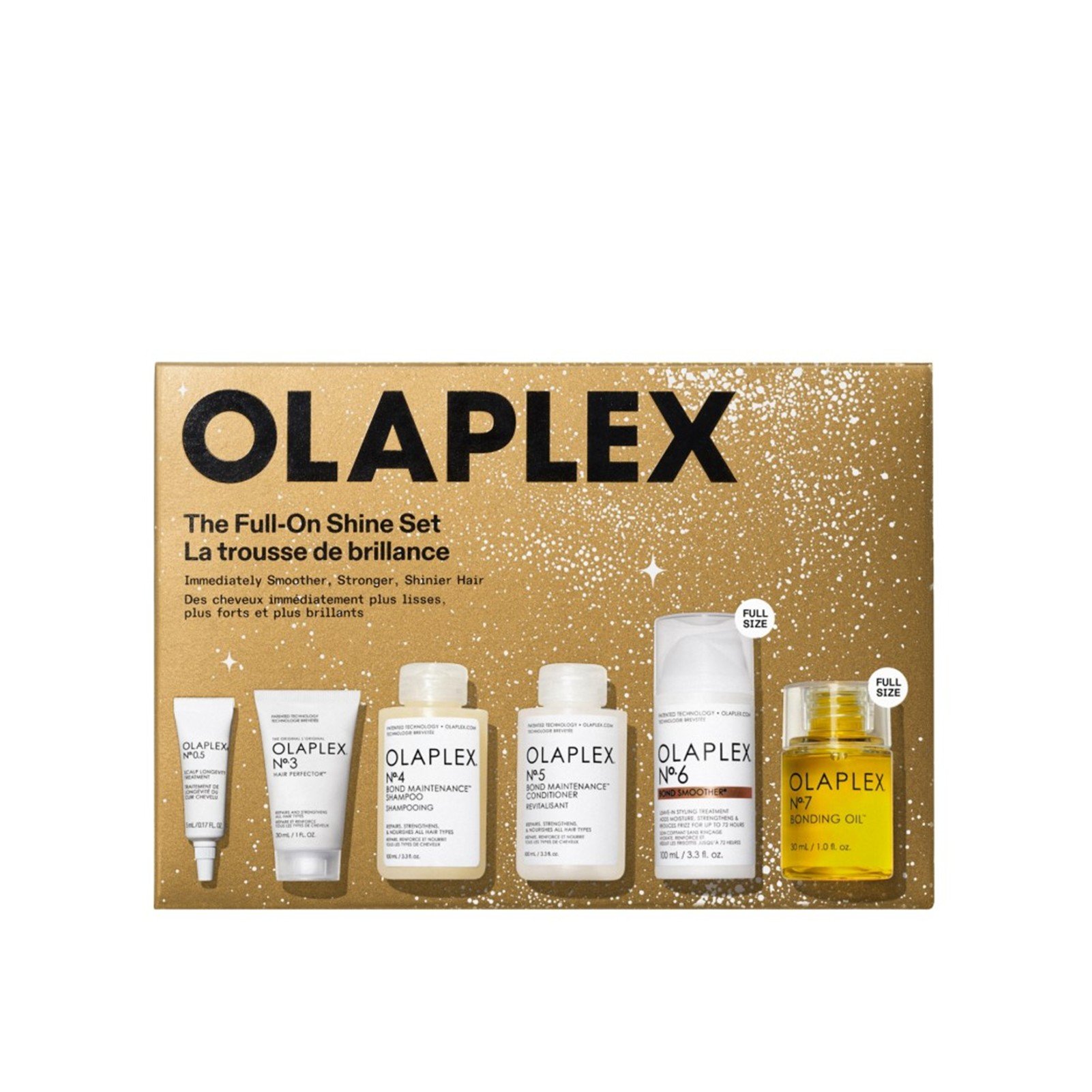 Olaplex shine set 5点 値下げ！ OLAPLEX The Full-On Shine Set USA