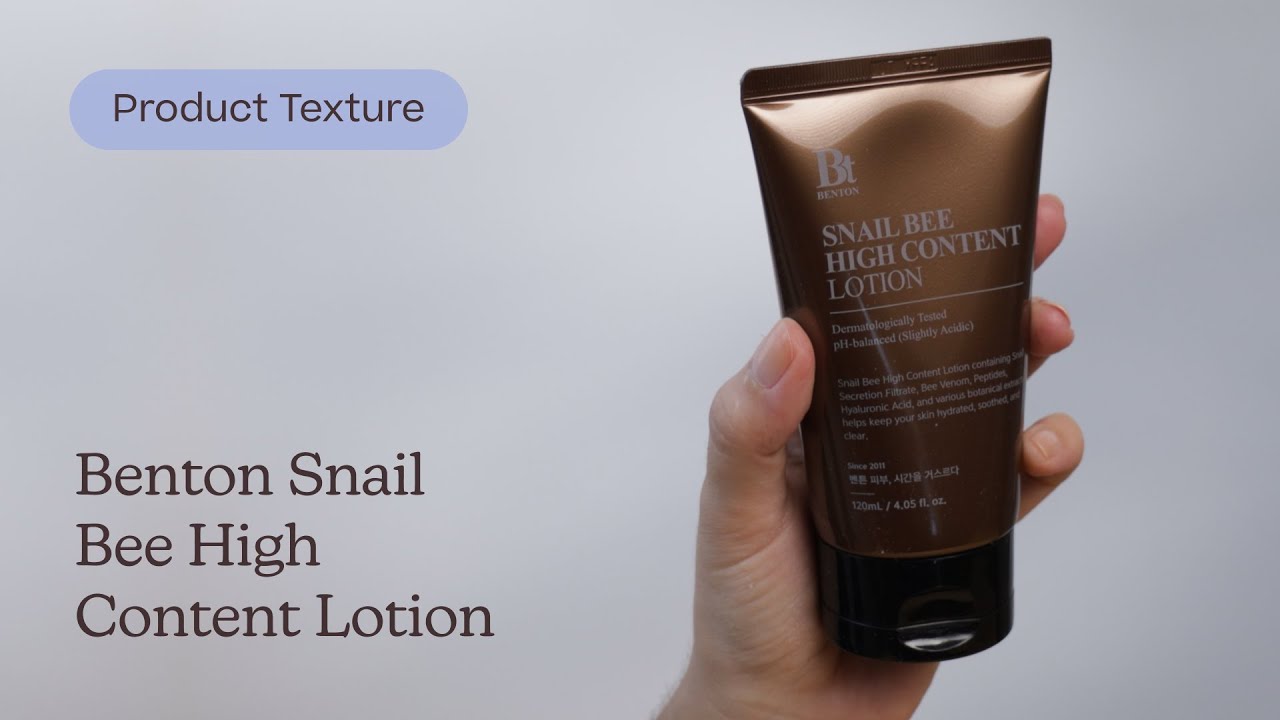 Benton Snail Bee High Content Lotion | Texture